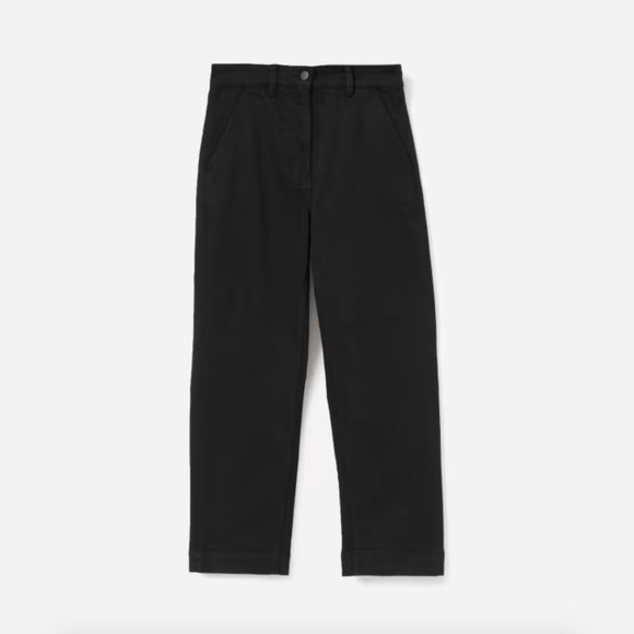 Everlane Black Straight Leg Crop Pant Size 2 - Picture 5 of 9